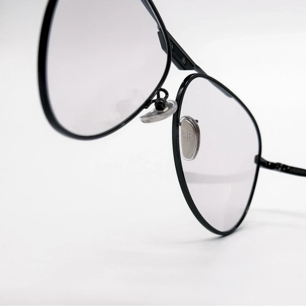 NEW BALENCIAGA BB0244S 004 AVIATOR GREY UNISEX SUNGLASSES BALENCIAGA